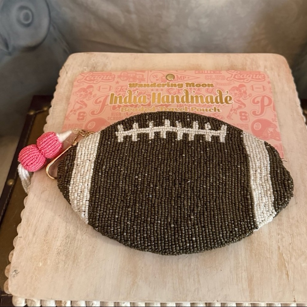 ⚡️India Handmade "Wandering Moon" Beaded Travel Pouch